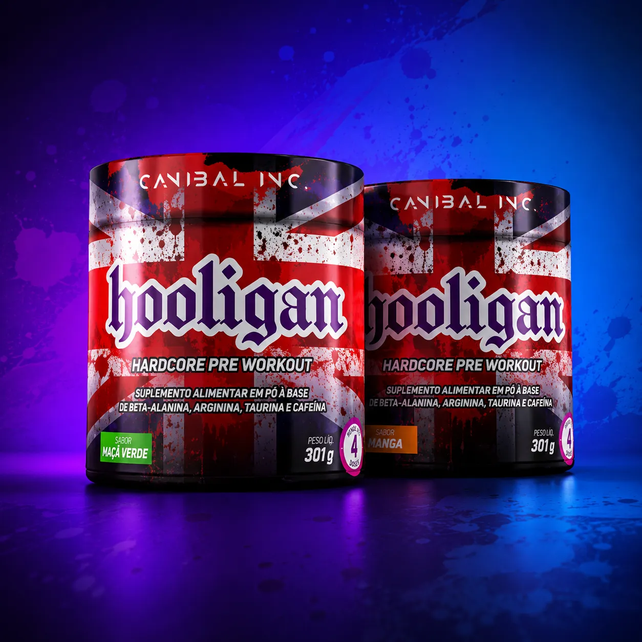 Pré-Treino Hooligan Canibal 301g