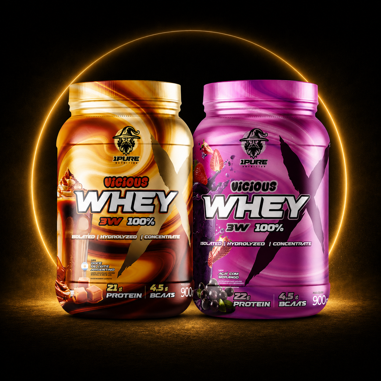 Vicious Whey 3W Doce de Leite Argentino 900g